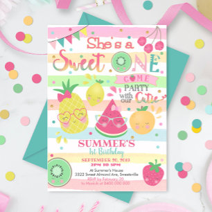 Tutti Frutti 1er Invitation anniversaire