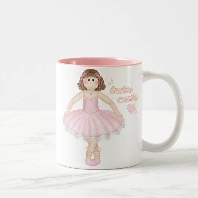 Tutu Cute (Brunette) - Mug (Droit)