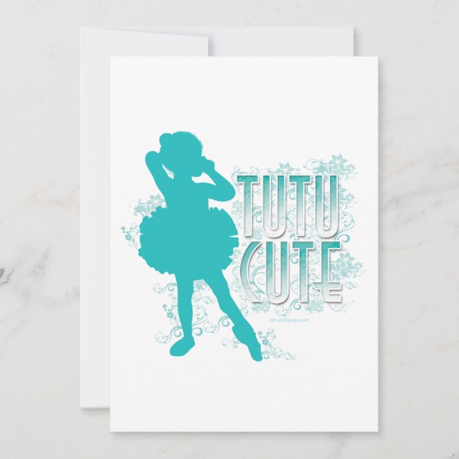 Tutu Cute partie ou invitation au considérant (Devant)