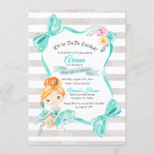 Tutu Excitée Ballerina Invitation Anniversaire