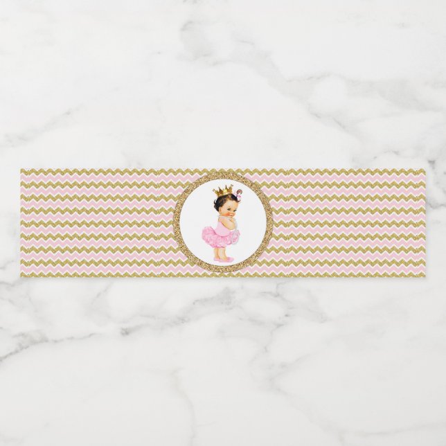 Tutu Princess Baby shower Étiquettes bouteille d'e (Étiquettes simples)