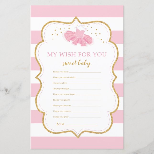 Tutu robe ballerine souhaits pour le jeu bébé (Devant)