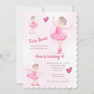 Tutu Sweet Ballerina Invitation