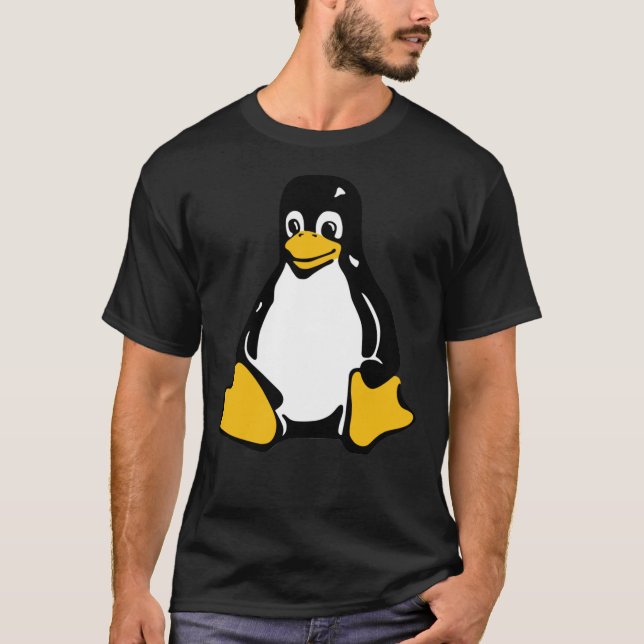 Tux Mascot T-Shirt Penguin Linux Logo Classique T- (Devant)