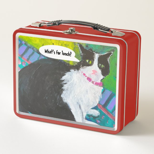 Tuxedo Cat lunch box (Devant)