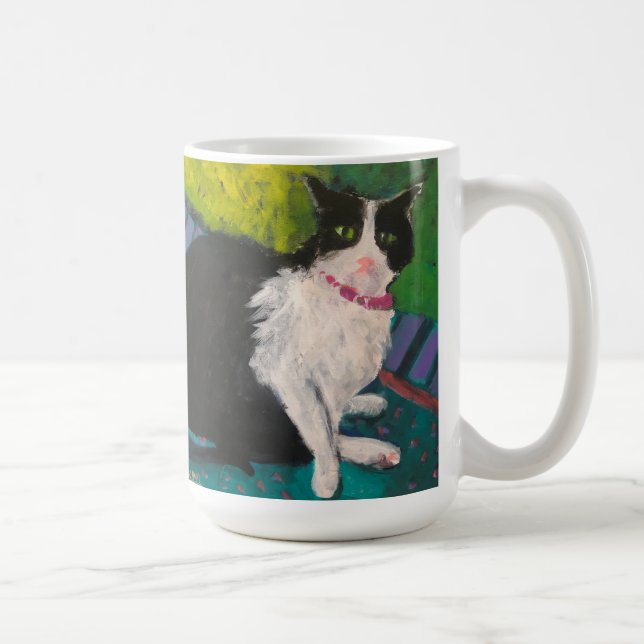 Tuxedo Chat 15 oz Mug (Droite)