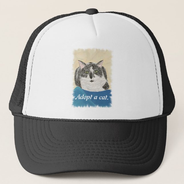 Tuxedo Chat Adopter un chat casquettes de promotio (Devant)