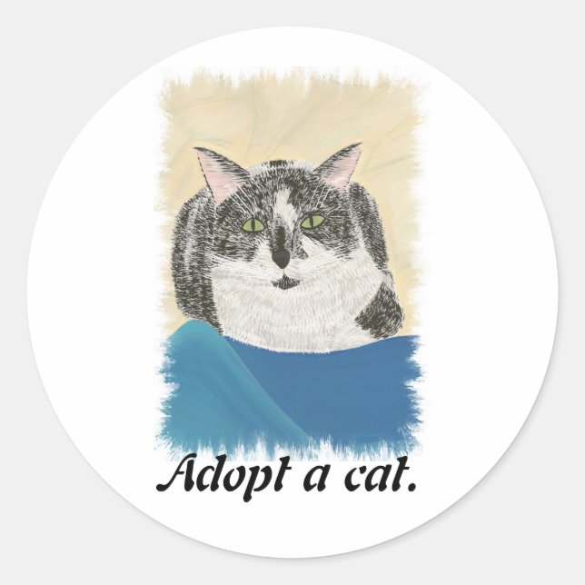 Tuxedo Chat Adopter un chat Stickers Promotion (Devant)