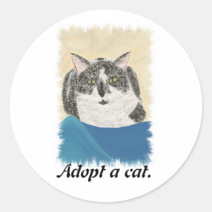 Tuxedo Chat Adopter un chat Stickers Promotion