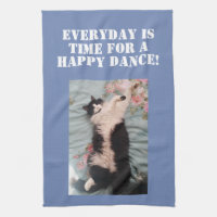 Tuxedo Chats de chat Bonne Danse Photo Serviette d