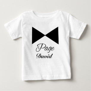 Tuxedo Cravate Page personnalisable Boy Tshirt