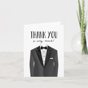 Tuxedo Groom   Carte de remerciements