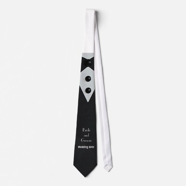 "Tuxedo Look" Cravate Mariage de Groom (Devant)