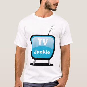 TV Junkie - T-shirt TV style dessin animé