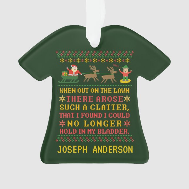 Twas drôle la nuit avant Noël personnalisé (devant)