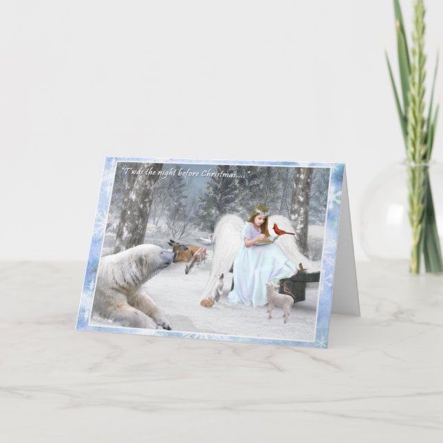 Twas la nuit avant Noël - carte de fin de année (Devant)