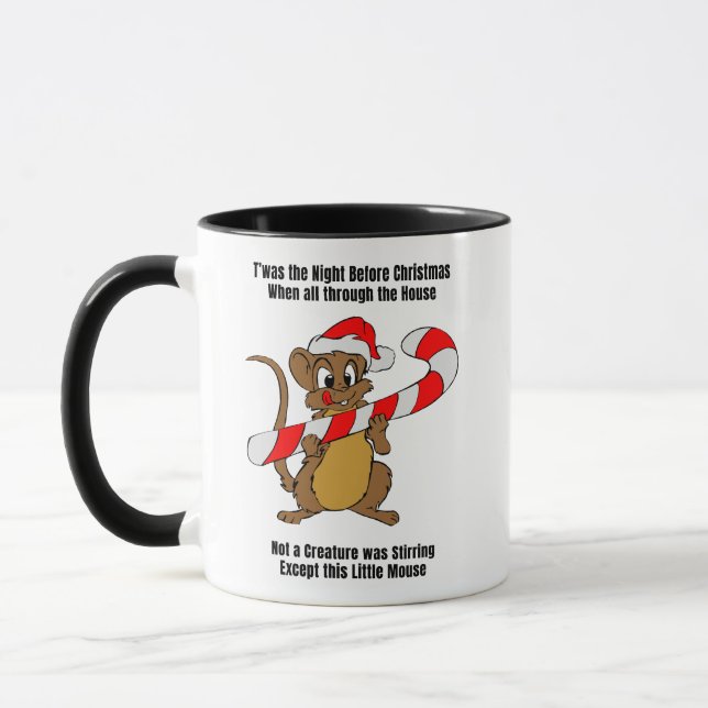 Twas the Night Before Christmas Mouse Mug (Gauche)
