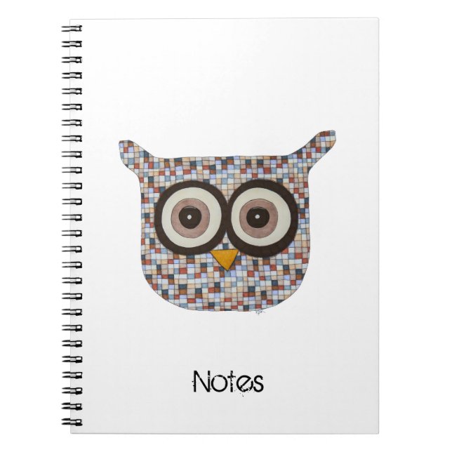 Tweed Owl Carnet (Devant)
