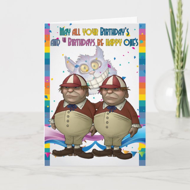 Tweedledum, Tweedledee Carte d'anniversaire - Wond (Devant)