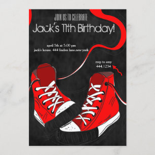 Tween Jeune Cool Basket Invitations d'anniversaire