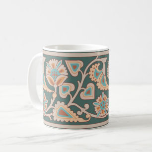 Twilight du désert Art nouveau Floral Coffee Mug