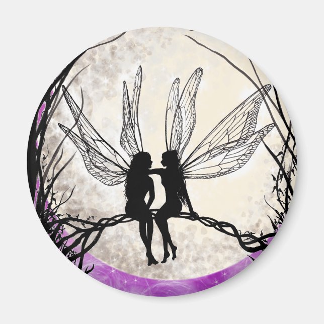 Twilight Fairy Art Magnet Fairy Silhouette (Devant)