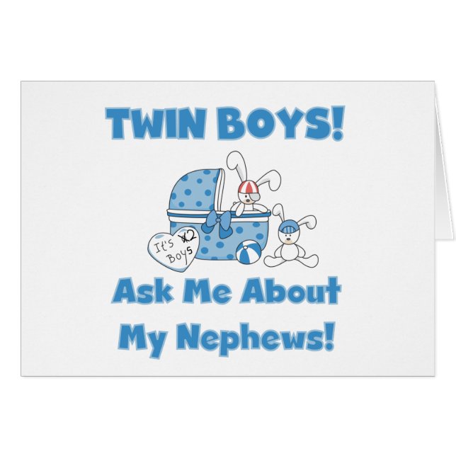 Twin Boys Demandez Mon Nephew (Devant horizontal)