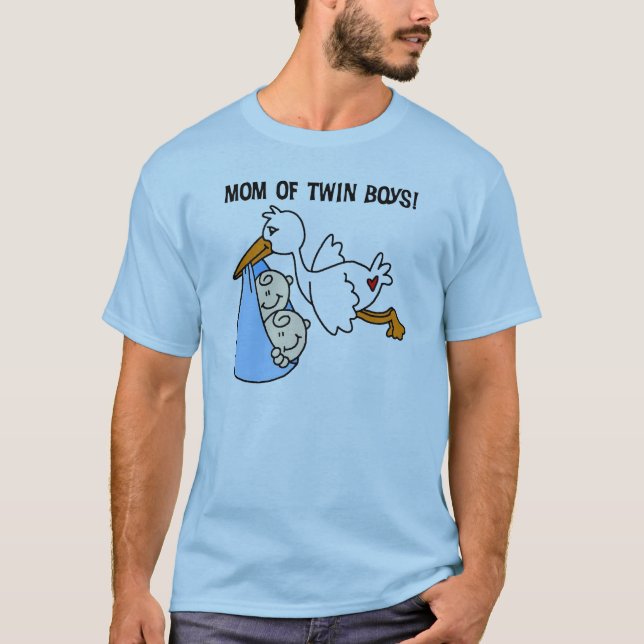 Twin Boys Maman-Stork Tshirts et cadeaux (Devant)