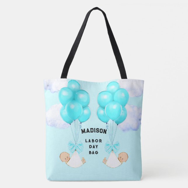 Twin Boys Maman-to-be Sac fourre-tout (Dos)