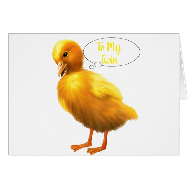 **TWIN** CHICK VOUS FOURNIT *UN BONHEUR DE PÂQUES* (Devant horizontal)