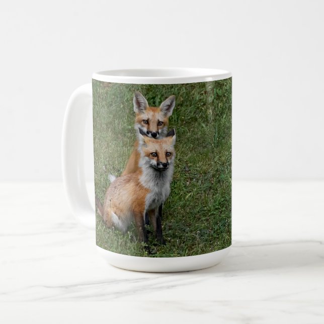 Twin Foxes Café Mug (Devant gauche)