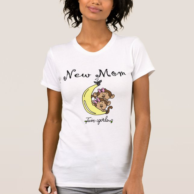 Twin Girls New Mom T-shirts et cadeaux (Devant)