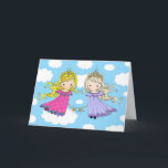 Twin Sisters Carte d'anniversaire Fairy Princess<br><div class="desc">Un personnage que j'ai dessiné à la main et numériquement coloré :)</div>