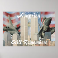 Twin Towers 9/11 Affiche du souvenir