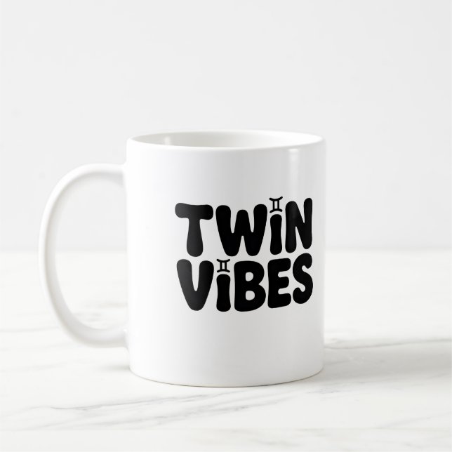 Twin Vibes Mug - Gemini Zodiac Coffee (Gauche)