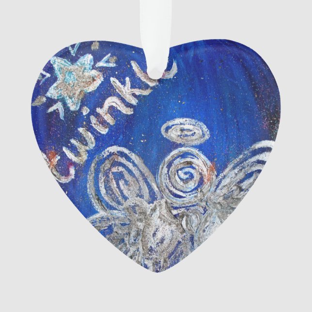 Twinkle Argent Angel Art Cadeau de vacances (devant)