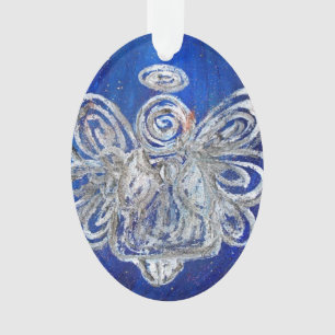 Twinkle Argent Angel Art Ornement de vacances