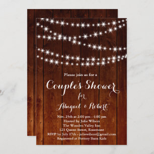 Twinkle Lights Invitation à la douche de couple - 