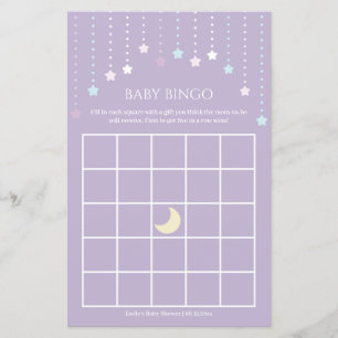 Twinkle Little Star Baby shower Bingo Jeu