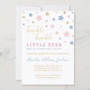 Twinkle Little Star Genre Reveillez Invitation