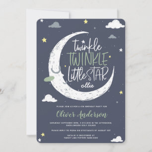 Twinkle, petit star invitation de fête d'anniversa