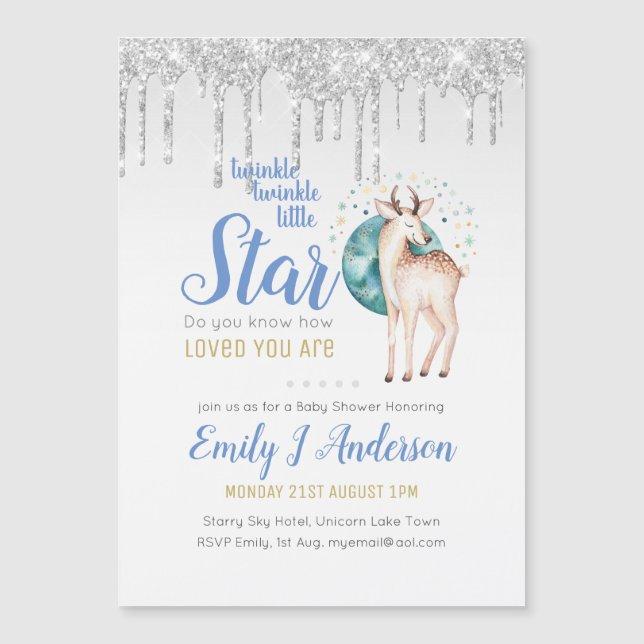 TWINKLE Star Parties scintillant à goutte Bois Cer (Devant)