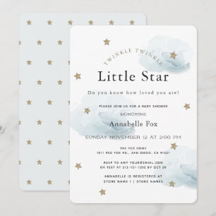 Twinkle Twinkle Little Star Baby shower Invitation