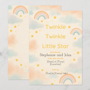 Twinkle Twinkle Little Star Baby shower Invitation