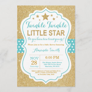 Twinkle Twinkle Little Star Baby shower Invitation