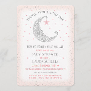 Twinkle Twinkle Little Star Baby shower Invitation