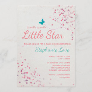 Twinkle Twinkle Little Star Baby shower Invitation
