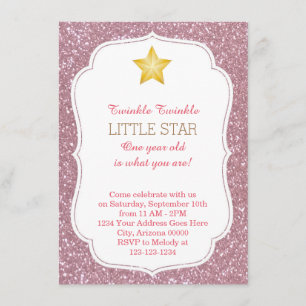 Twinkle Twinkle Little Star Invitation d'anniversa
