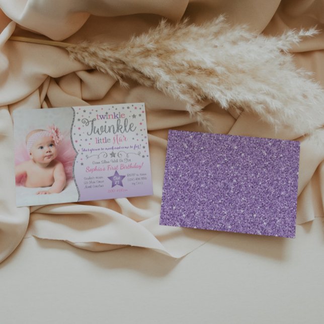 Twinkle Twinkle Little Star Invitation d'anniversa (Créateur téléchargé)