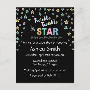 Twinkle Twinkle Little Star - Invitations personna